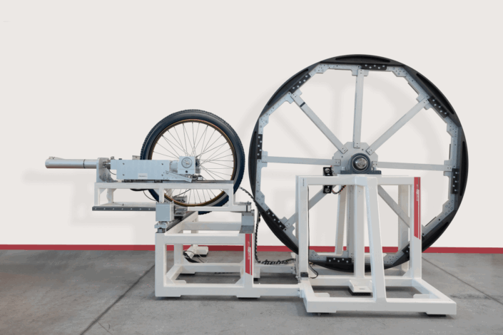 MACHINE FOR BICYCLE TYRESTESTING ROLLING RESISTANCE